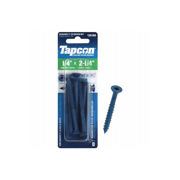 Itw Tapcon Concrete Screw, Steel 28180 - main